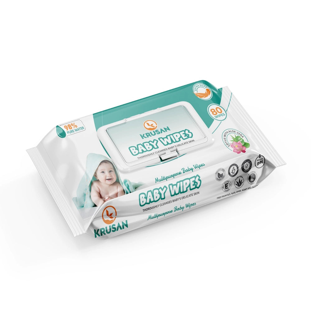 Krusan Baby Wipes With Lid